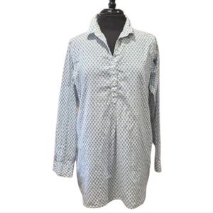 Preppy Coastal Boo Gemes Tunic Dress Luxe Resortwear Cotton Beach Chic